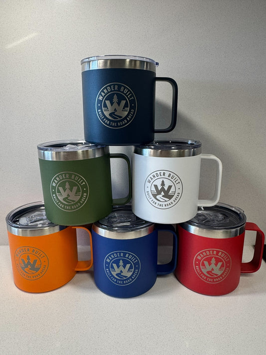 Insulated Travel Mug 14oz – Stainless Steel Camp Mug
